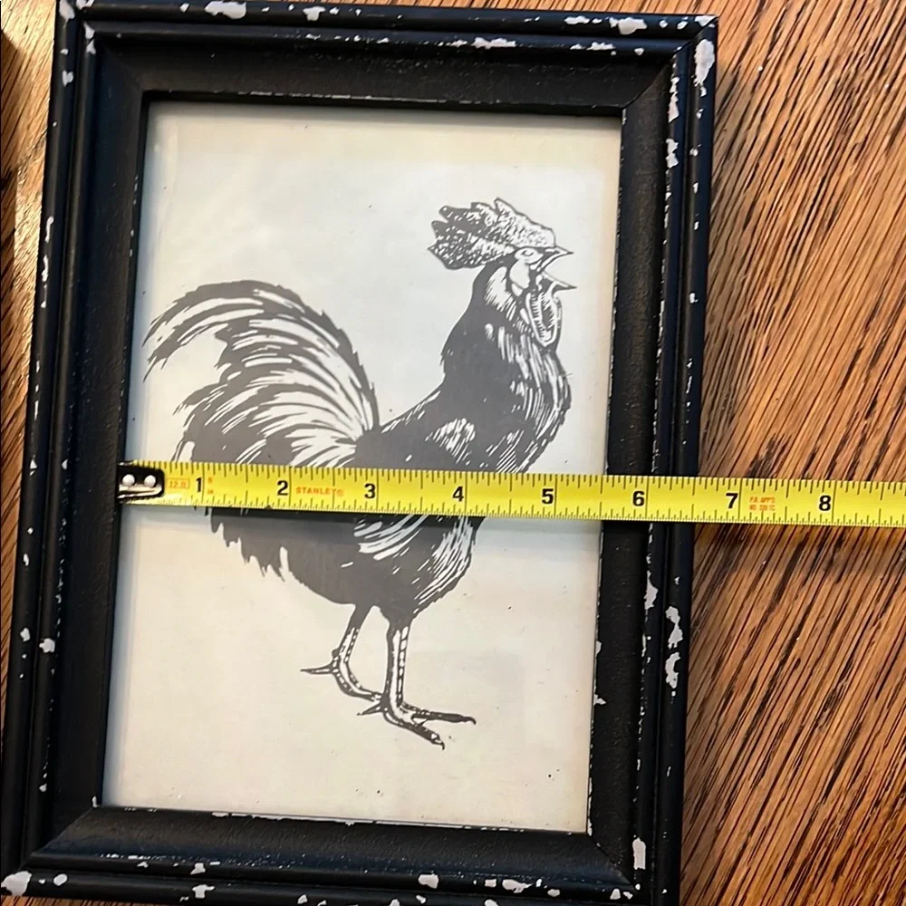 Black Rustic Farmhouse Picture Frames with Vintage Animal Photos